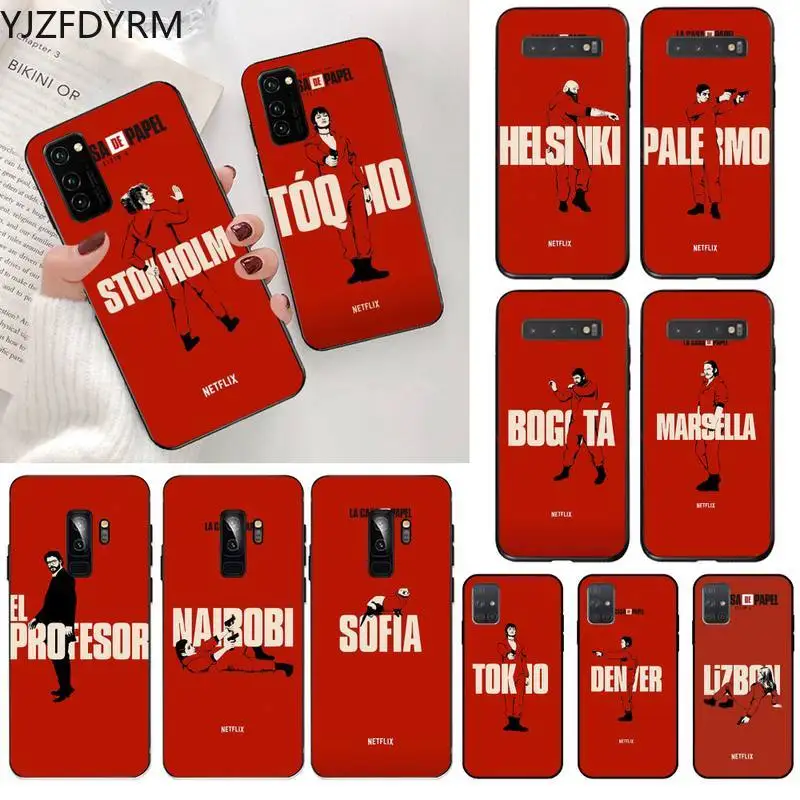 

Spanish TV series La casa de papel Phone Case for Samsung S20 plus Ultra S6 S7 edge S8 S9 plus S10 5G lite 2020