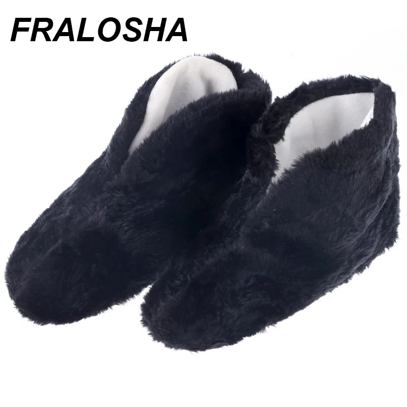 Fralosha теплые домашние женские шерстяные тапочки хлопковая обувь плюшевая женская