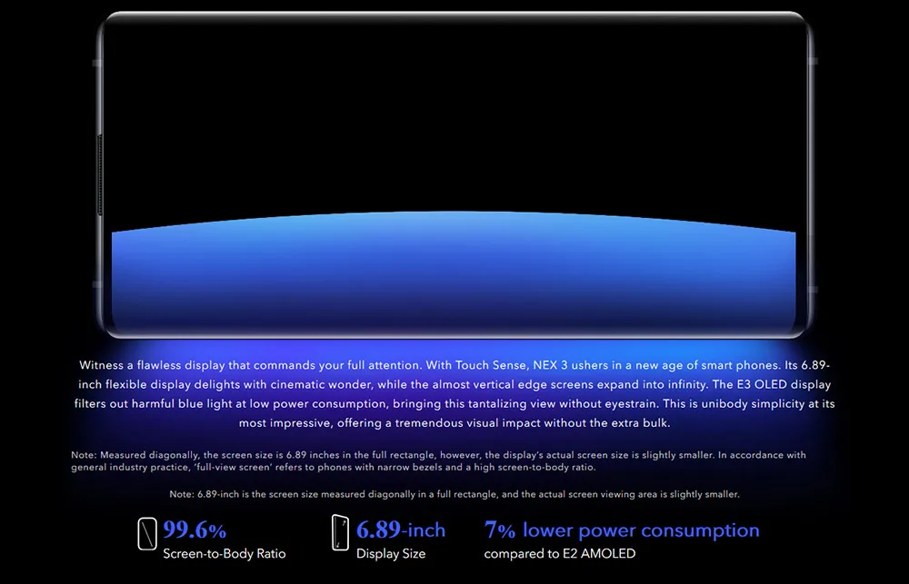 Vivo Nex 3 4G LTE сотовый телефон Snapdragon 855 Plus NFC 6,8" Super Amoled Полный экран 44W VOOC 8 Гб ram 128 Гб rom смартфон