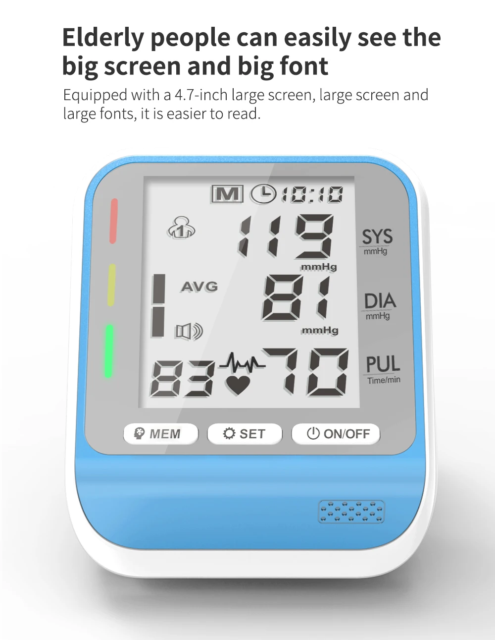 Kiuzou Automatic Digital Wrist Blood Pressure Monitor Sphygmomanometer Tonometer Tensiometer Heart Rate Pulse Meter BP Monitor 5