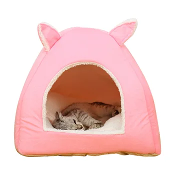

Warm Cotton Cat Cave House Winter Soft Pet Bed for Cat Puppy Small Dog House Pet Dog Cushion Cat Bed Nest Rabbit Pet Product