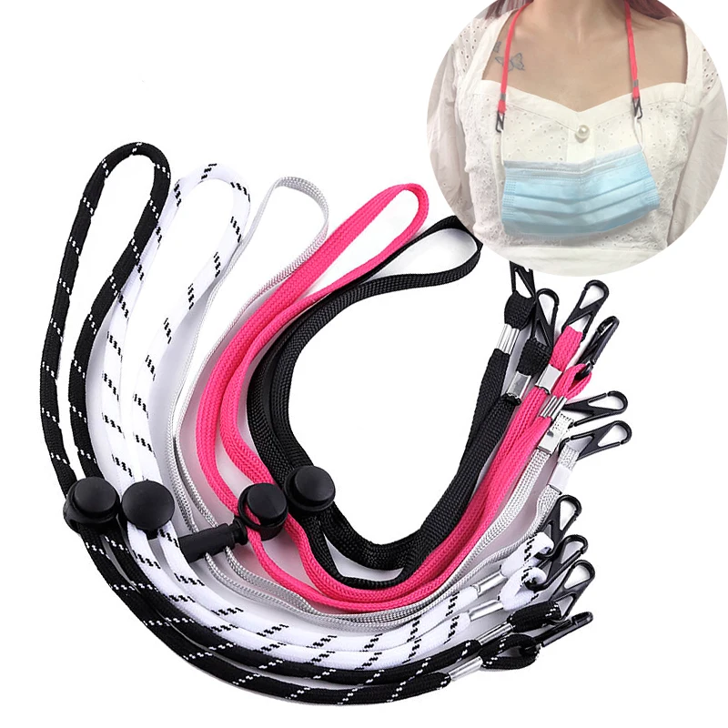 

5pcs Mask Wire Adjustable Sunglasses Neck Cord Strap Convenient Eyeglass Glasses String Lanyard Strap String Rope Band Accessory