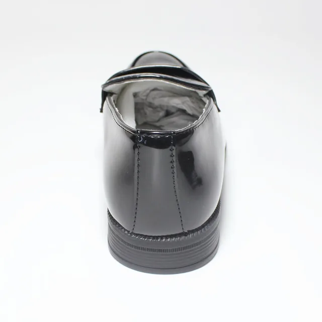 클래식 소년 페니로 퍼스 블랙 유니폼 드레스 슈즈