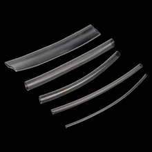 

150Pcs 100Mm 2:1 Heat Shrink Tubing Polyolefin Transparent Tube Sleeving Wrap