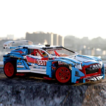 

Decool Blocks 2 IN 1 Rally Car Compatible 20077 LGset Technic 42077 Model Building Blocks Bricks Educational Toys Birthday Gift