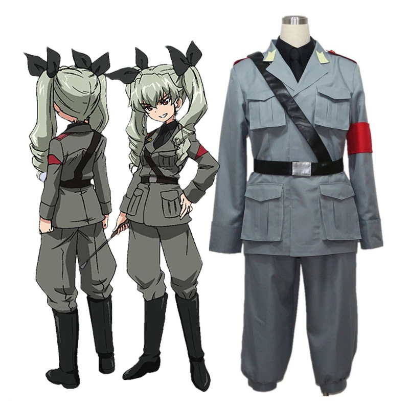 Girls Und Panzer Ribbon Warrior Anzio Girls High School Team Chiyomi Anzai Anchovy Uniform Outfit Anime Manga Cosplay Costume Anime Costumes Aliexpress