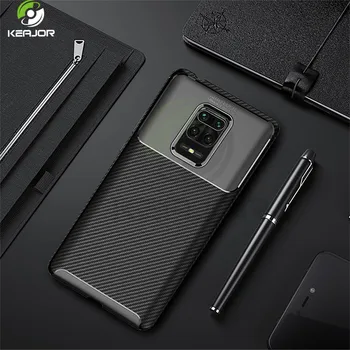 

Case For Xiaomi Redmi Note 9 S Case Soft Silicone Back Cover Carbon Fiber Shockproof Bumper For Redmi Note 9S 9 S Phone Case