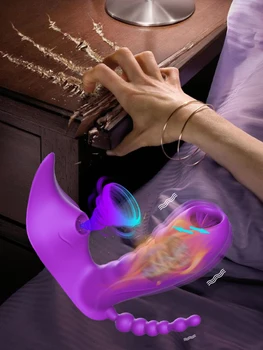 Wireless Remote Control Clit Sucker Vibrator Anal Clitoris Stimulator Vibrating Dildo Sex Toy for Women Female Couples Adults 18 5