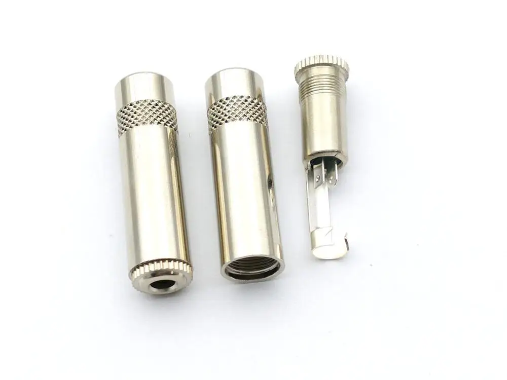 20pcs copper 3 5mm Stereo Audio socket Audio headphone Cable adapter