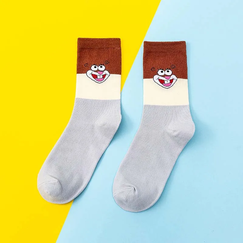 HEPOSCKONE/качественные яркие носки, новинка, Осень-зима, креативный хип-хоп, носки для скейтбординга, забавные мультяшные носки для пар, Harajuku - Цвет: 18
