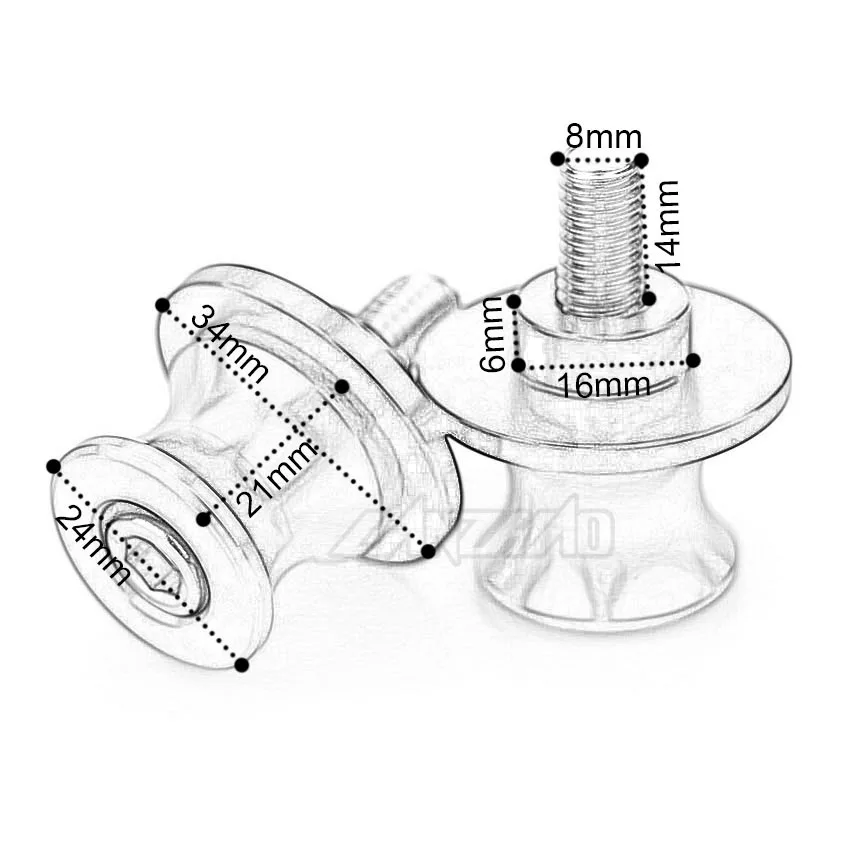 KAWASAKI NINJA650 SWINGARM SPOOLS (9)