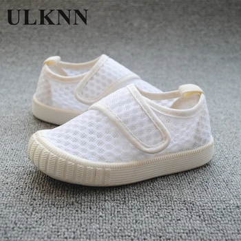 

ULKNN Summer New Boys And Girls Hollow Net Shoes Girls Sandals Soft Bottom Anti-slippery Children's Sports Sandals Casual Shoes