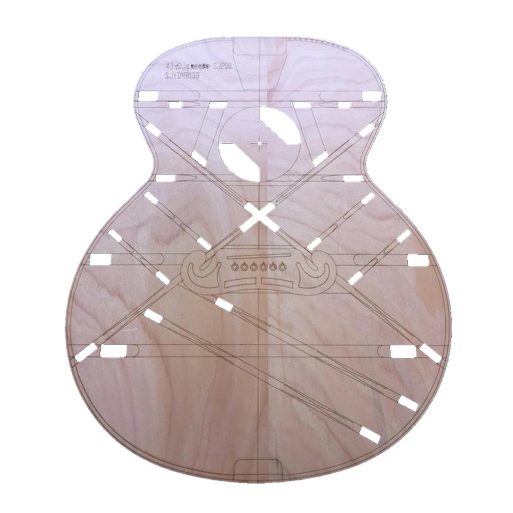 43 inch SJ200 Jumbo Acoustic Guitar Layout Template - Guitar Building