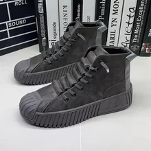  2023 Autumn and winter Men Boots Increased Boots Lace Up Casual Shoes Board Shoes High Quality Outdoor Boot British Style New 