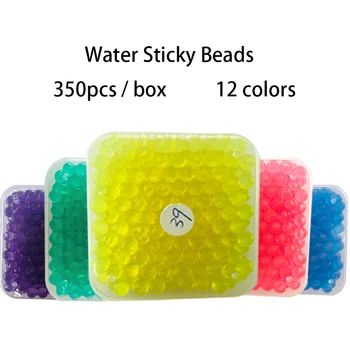 

DOLLRYGA 350pcs/box 12 Transparent Beads KIds Crafts DIY Crystal Creative Material Water Spray Magic Beads Toys for Children