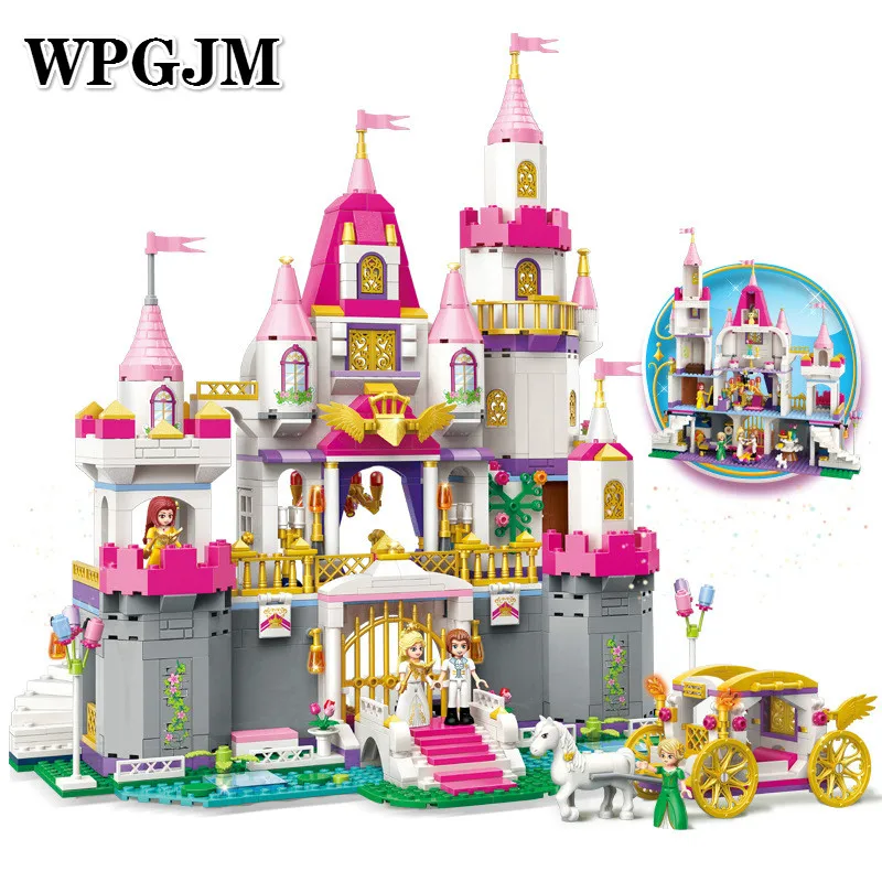 

940pcs Princess Leia Castle Town Series Children's Building Blocks Toy Compatible Legoingly City Girls Friends Baking Workshop
