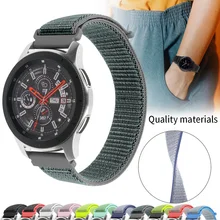 Gear s3 Frontier ремешок для samsung galaxy watch 46 мм 22 мм ремешок для часов спортивный тканый нейлоновый холщовый ремешок для часов huawei watch gt ремешок