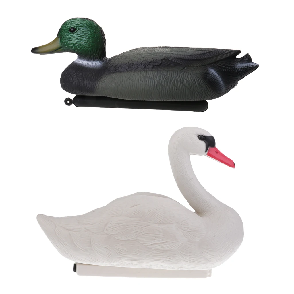 Durable Duck Goose Decoy Drake Swan Hunting Bait Ornaments Garden Decors