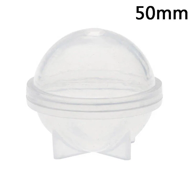 50MM DIY насадка шар силиконовая форма для смолы шарики для творчества ювелирных изделий TUE88 - Цвет: 50MM