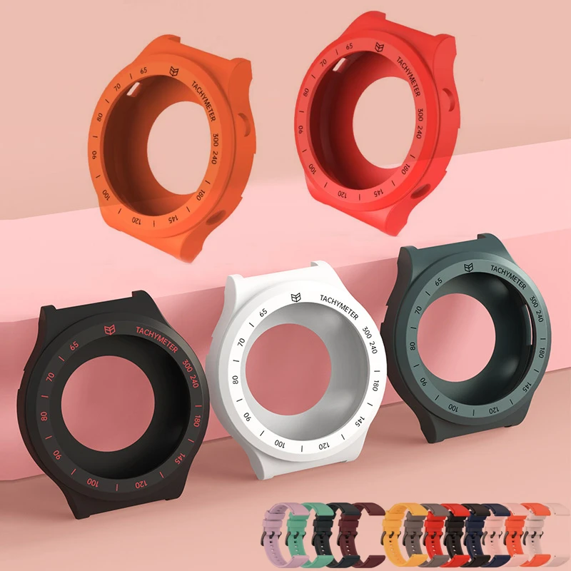 Silicone Strap Band Watchband Bezel Ring Case Protector Shell For Huawei Watch GT 3 GT2 Pro Magic 2 GT3 46mm Wristband Cover