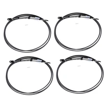 4 шт. лодка дроссельной заслонки кабель, универсальный 16FT/18FT морской рычаг управления кабель переключения отлично подходит для Yamaha подвесной черный