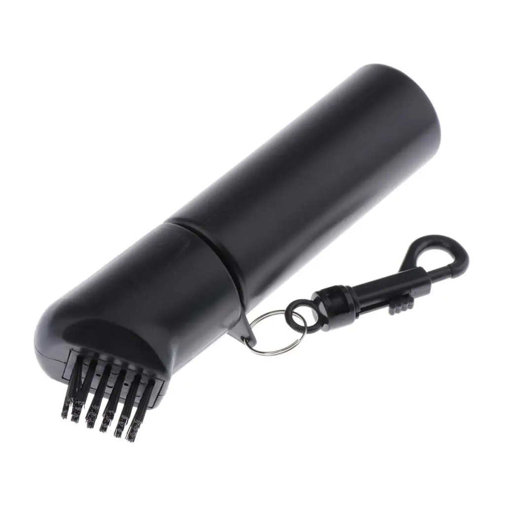 Golf Club Cleaner Self-Contained Water Groove Wet Clean Brush with Clip Squeeze Water Bottle Brush Cleaner