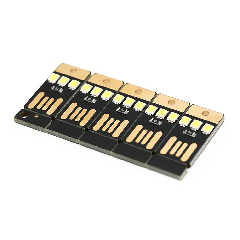 5pcs/lot Mini Pocket Card USB Power LED Keychain Night Light 0.2W USB LED Bulb Book Light For Laptop PC Powerbank Night Lamp led light night light mini night light book light mini led light