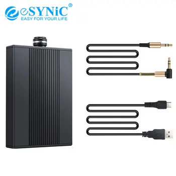 

eSYNiC 3.5mm Jack Studio Input Mini HiFi Earphone Headphone Amplifier 10-150Ω Headphone Speakers For Mobile Phones laptop DC3.7V