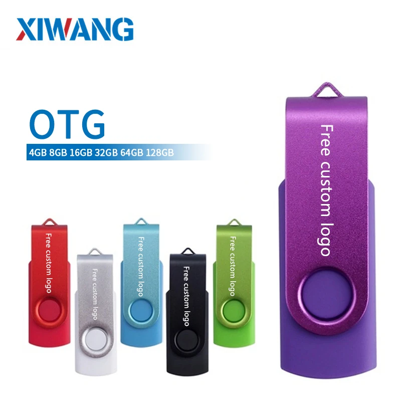 OTG usb флэш-накопитель 128 Гб 64 ГБ 32 ГБ Флэшка OTG флэш-диск 16 ГБ 8 ГБ Кле USB 2,0 Флешка портативный накопитель памяти печать логотипа