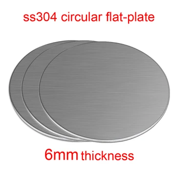 

6mm thickness stainless steel circular plate 304 disc plate ss304 circular flat-plate round corrosion resistant disk sheet