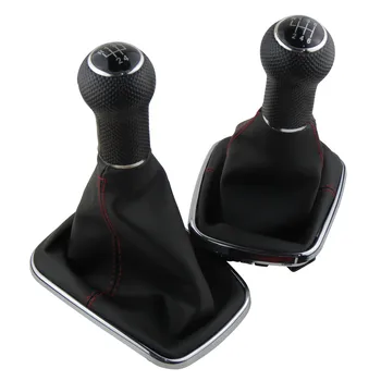 

Shift Gear Shift Knob Gaitor Boot Black Anti Dust Cover 5 Speed Gear For VW Bora Golf 4 Car interior Part Gear Shift Knob Gaitor