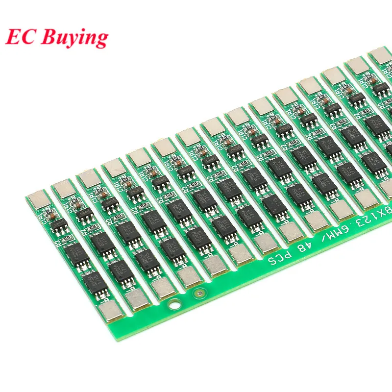 10 шт. защитная плата 1S 3 7 V 4A li-ion BMS PCM 18650 для литий-ионных аккумуляторов |