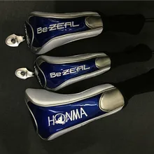 Синий Honma чехол на клюшку для гольфа проход древесина 1#3#5# Клубные головные уборы для мужчин и женщин