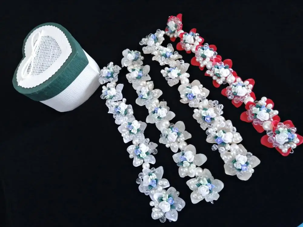

Superior 3D Floral Bridal Tiaras headbands Hairwear Hot Garland Hairdressing Jewelry Accessories Off White Korean Wedding Combs