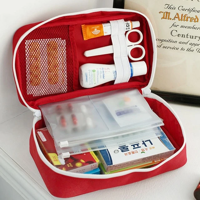 Botiquín de primeros auxilios grande vacío, portátil, medicina al aire  libre, Kits de emergenciaBolsa de almacenamiento médica de supervivencia de  emergencia, viaje, Camping - AliExpress