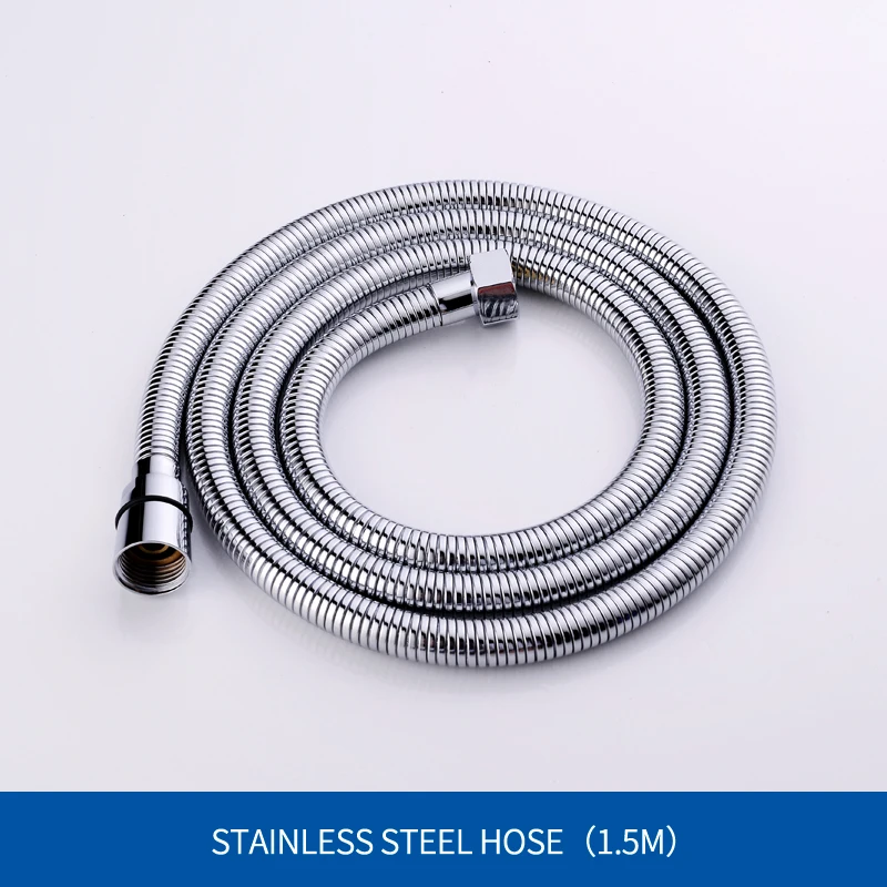 Shower Hose Only Водопад спрей ручной душ с хромированным покрытием Регулируемый держатель Ванная комната высокого давления ABS Комплект для ручного душа - Цвет: Shower Hose Only