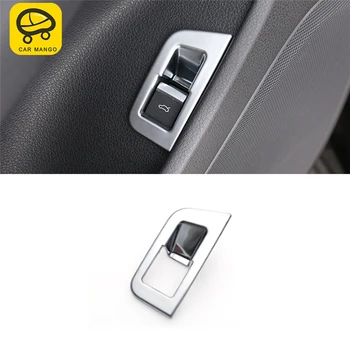 

CARMANGO for Audi Q7 4M 2016-2018 Car Styling Trunk Door Inner Button Switch Panel Cover Trim Frame Sticker Interior Accessory