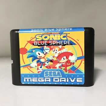 

Sega MD game card - Sonic Blue Sphere for 16 bit Sega MD game Cartridge Megadrive Genesis system