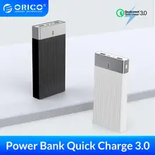ORICO 10000mAh Power Bank 18W QC3.0 PD3.0 Fast Charging External Battery Quick Charge Powerbank For iphone Xiaomi Mobile Phone