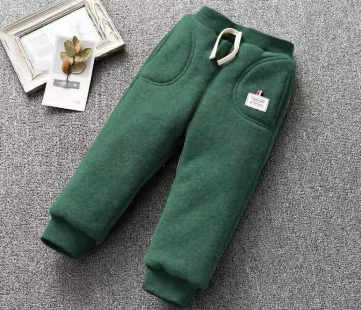Зимние теплые детские спортивные штаны для детей бархатные зимние штаны для девочек, утепленные штаны для мальчиков