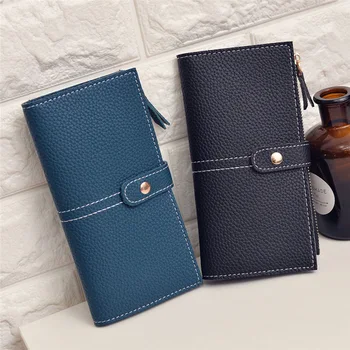 

2020 new women's wallet Korean version ladies long zipper clutch large capacity mobile wallet card holder