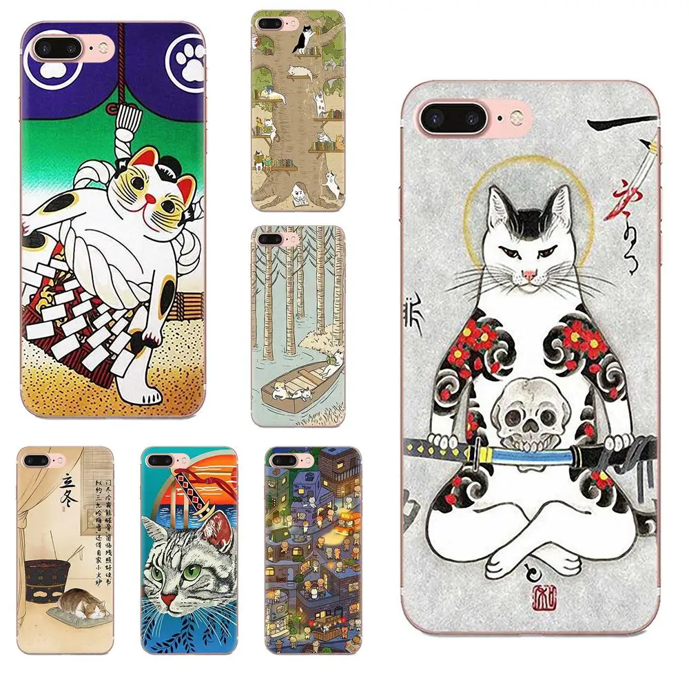 В продаже с японским рисунком кота для Huawei Honor 5C 5X 6A 6X 7 7A 7X 8 8A 8S 8X 9 10 30 Lite Pro Y6 II Y7 Y9 Prime