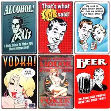 Ликер потертый Декор для дома и бара винтажные оловянные вывески домашний Декор Ретро оловянный знак паб декоративная табличка покерная металлическая художественная живопись A402