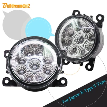 

Buildreamen2 For Jaguar X-Type S-Type H11 H8 Car Fog Light Daytime Running Light DRL LED Light 12V DC Yellow Blue White 1 Pair