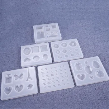 

Liquid Silicone Resin Mold Pendant Geometric Shape Molds Epoxy Resin Mold DIY Pendant For Jewelry Making Tools