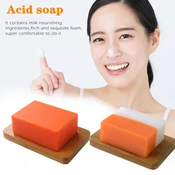 1PC 3colors Hands Face Remove Mites Essential Oil Whitening Hand-made Kojic Acid Handmade Soap