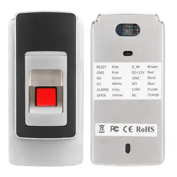 

Metal Waterproof 125KHZ RFID Card Reader Fingerprint Independent Access Door Entry System Hot