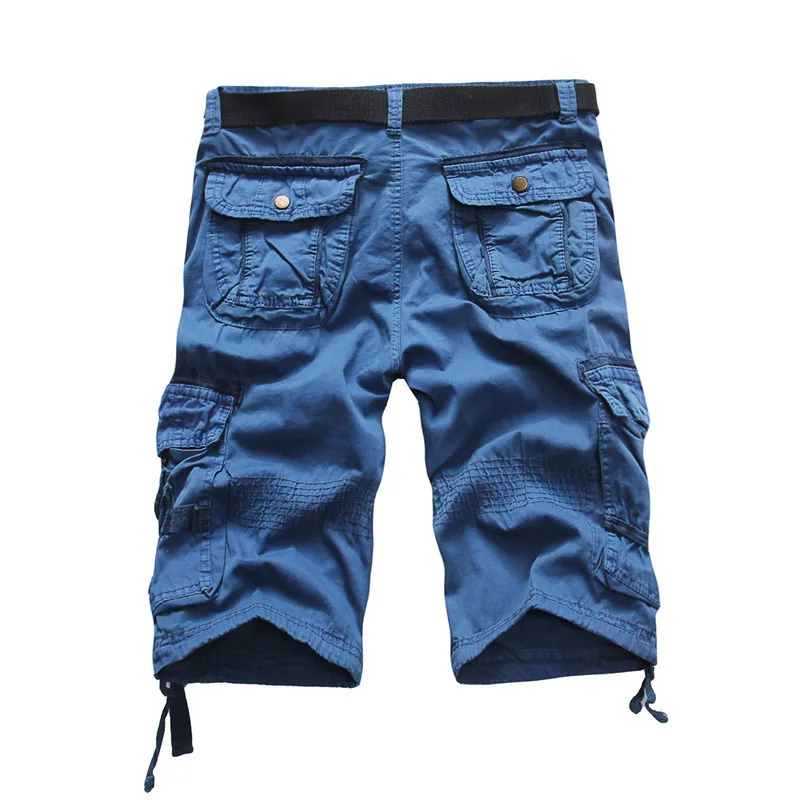 Cargo short masculino camuflado, calção curta masculina