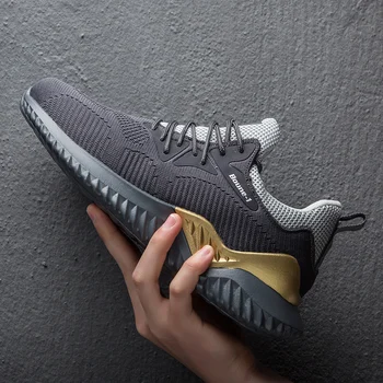 

slip men sneakers summer knitting 2020 Shoes Breathable sports Male para Fashion 39 breathable comfortable Men casual s white