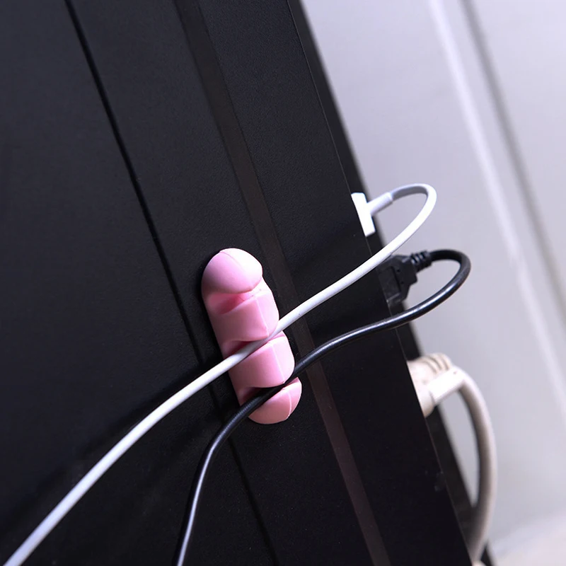 Силиконовый держатель кабеля Шнур Органайзер зарядное устройство укус шнур протектор офисный органайзер для наушников держатель для iphone cable saver